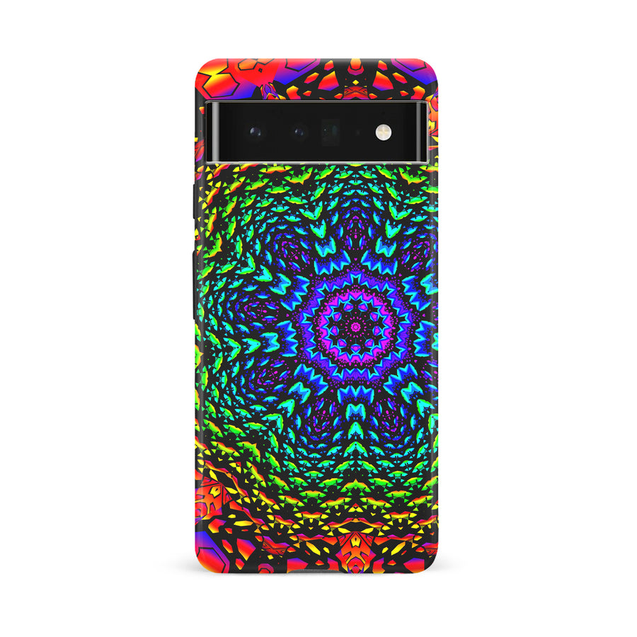 Google Pixel 6A Tricktronix - Fractal Flower Phone Case