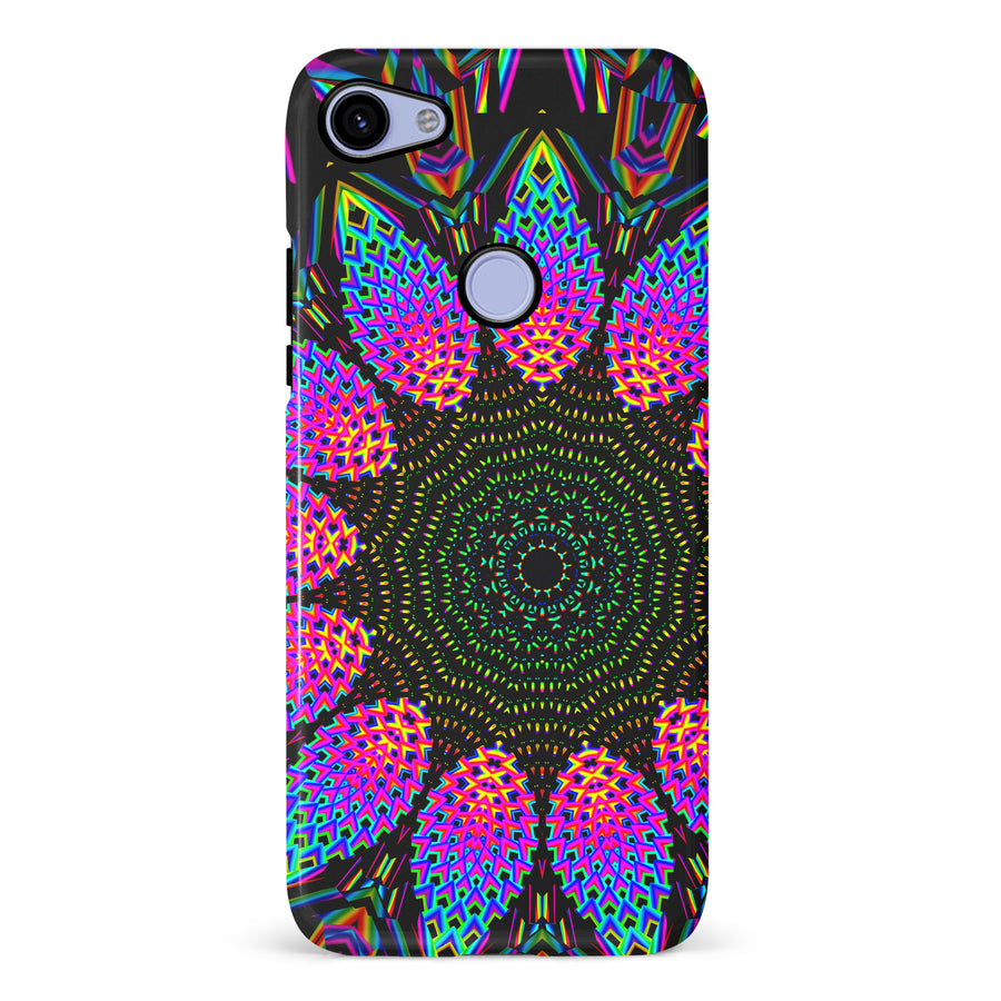 Google Pixel 3A XL Tricktronix - Fractal Rain Phone Case