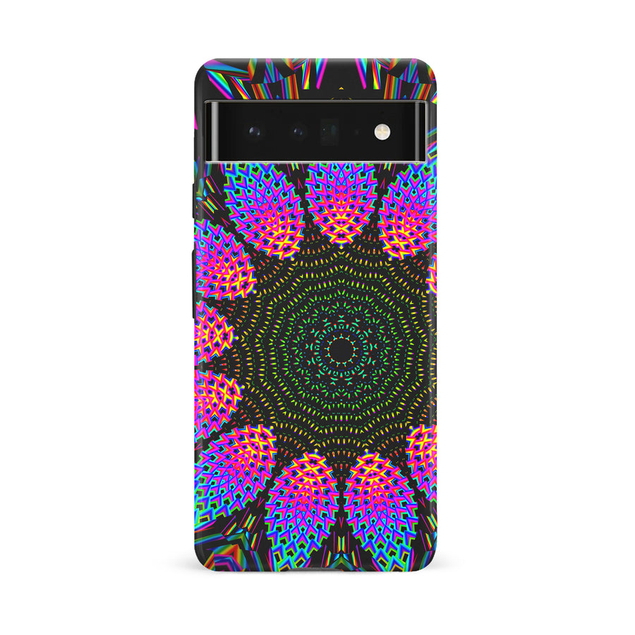 Google Pixel 6A Tricktronix - Fractal Rain Phone Case