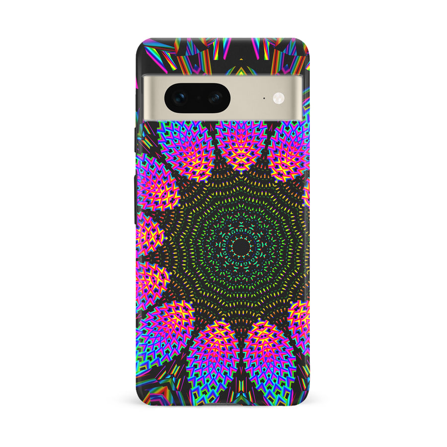 Google Pixel 7 Tricktronix - Fractal Rain Phone Case