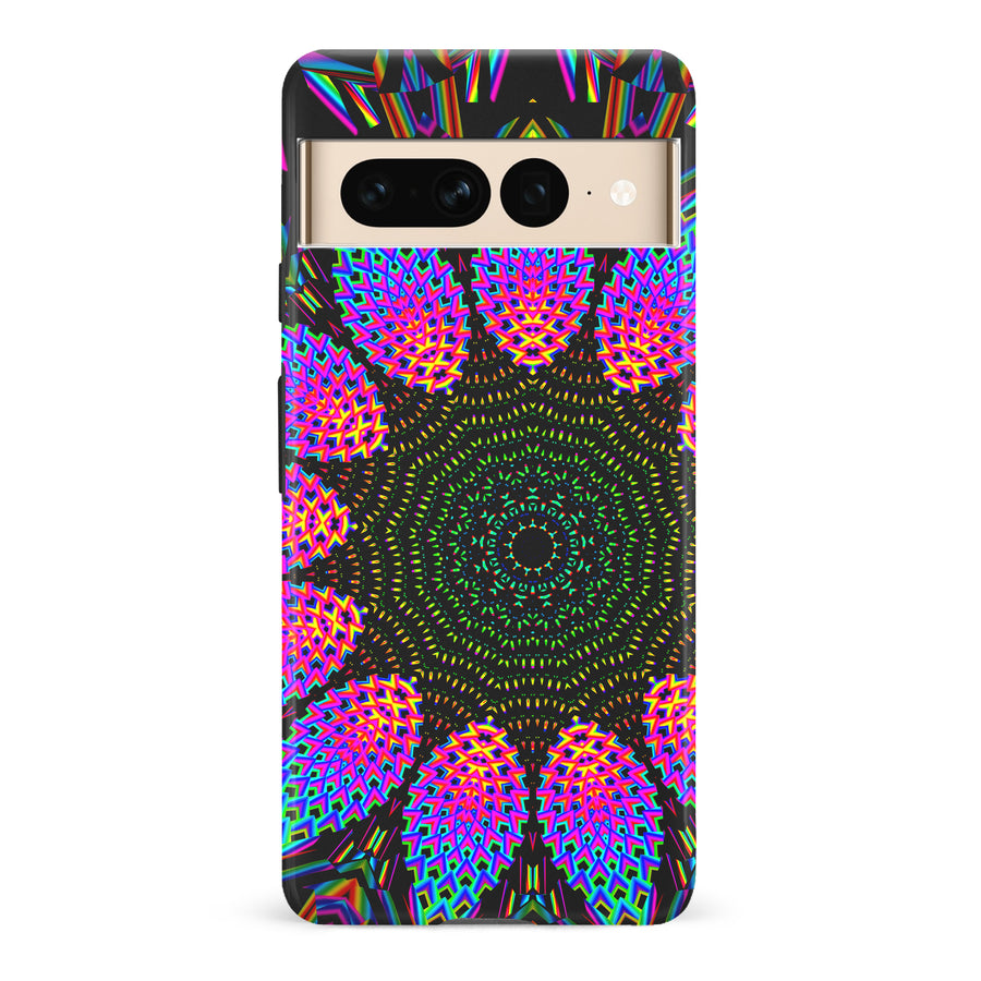 Google Pixel 7 Pro Tricktronix - Fractal Rain Phone Case