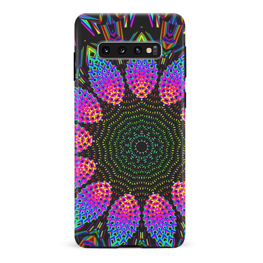 Samsung Galaxy S10 Tricktronix - Fractal Rain Phone Case