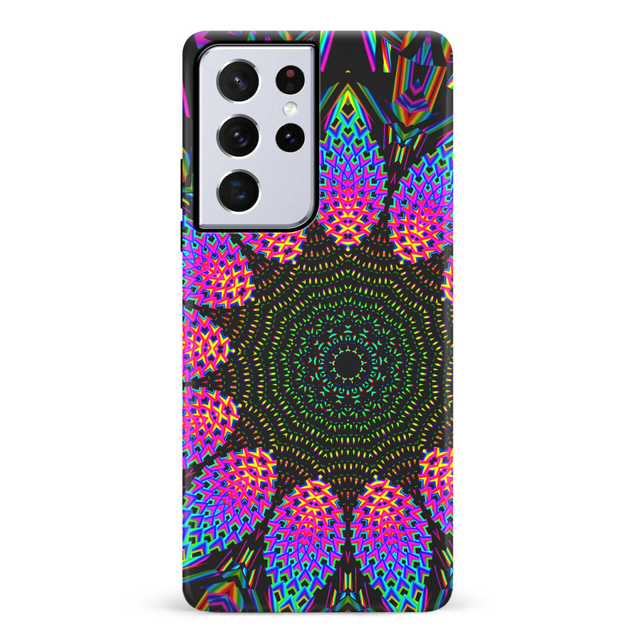 Samsung Galaxy S21 Ultra Tricktronix - Fractal Rain Phone Case