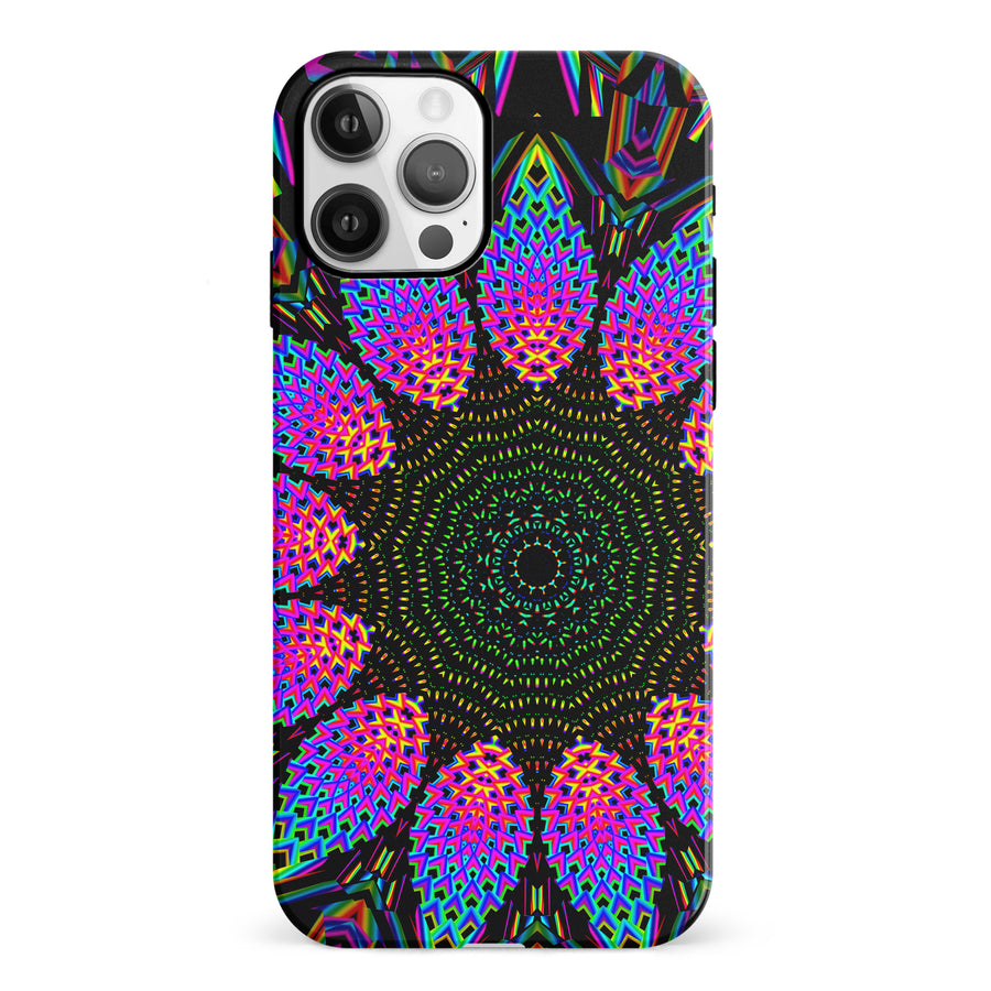 iPhone 12 Tricktronix - Fractal Rain Phone Case