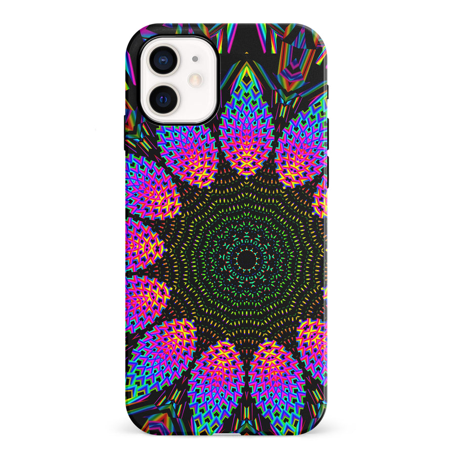 iPhone 12 Mini Tricktronix - Fractal Rain Phone Case