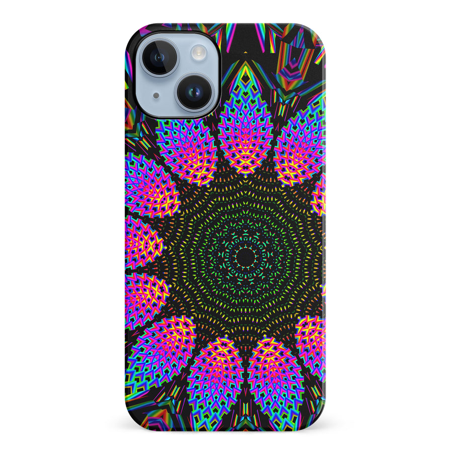 iPhone 14 Plus Tricktronix - Fractal Rain Phone Case