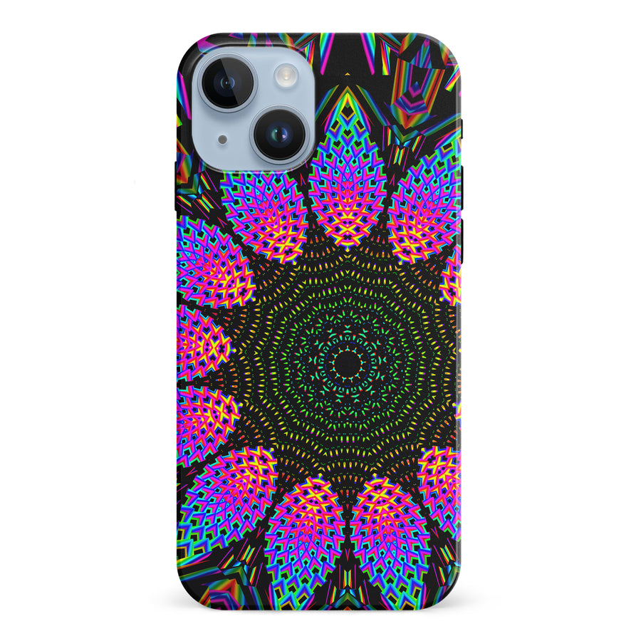 iPhone 15 Tricktronix - Fractal Rain Phone Case