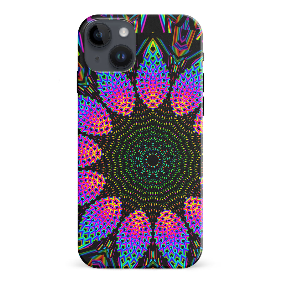 iPhone 15 Plus Tricktronix - Fractal Rain Phone Case