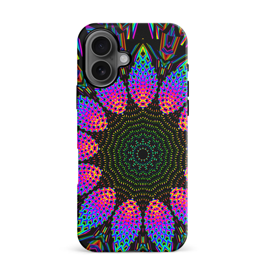 iPhone 16 Tricktronix - Fractal Rain Phone Case