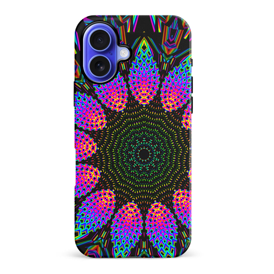 iPhone 16 Plus Tricktronix - Fractal Rain Phone Case