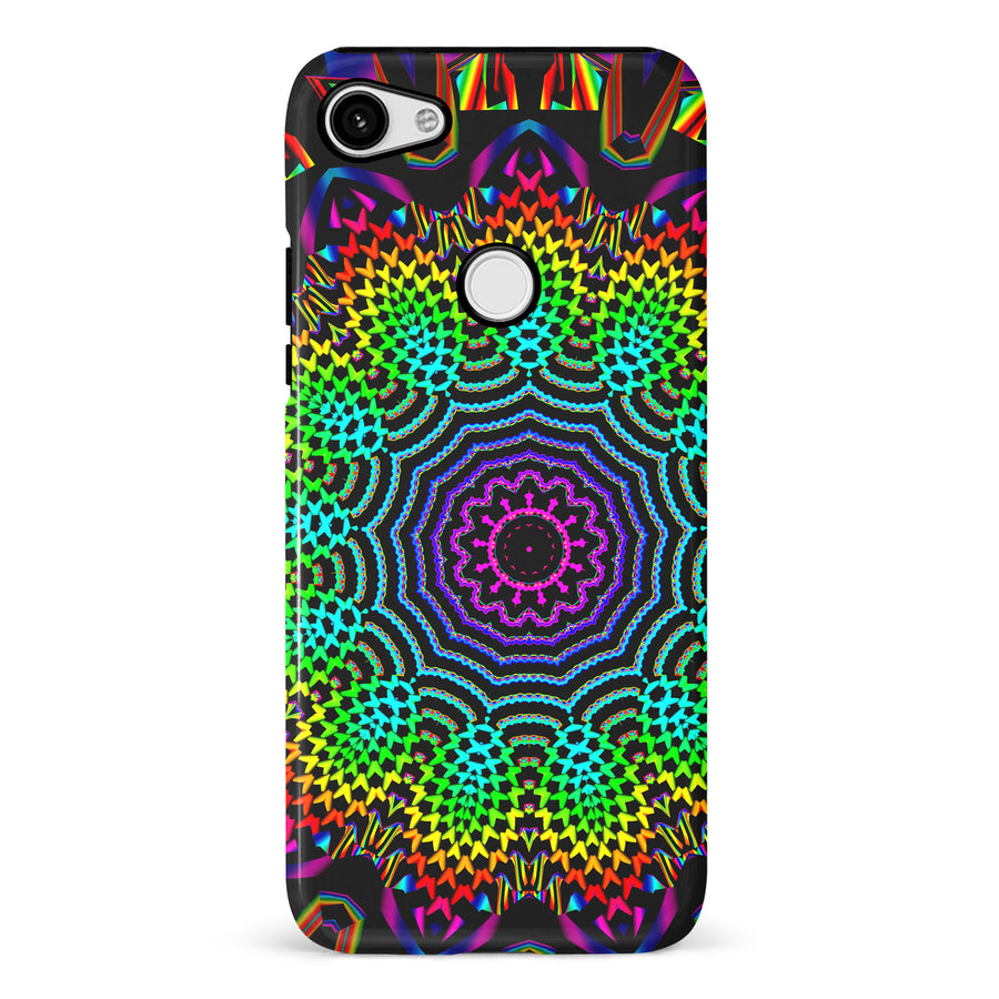 Google Pixel 3 XL Tricktronix - Fractal Sun Phone Case