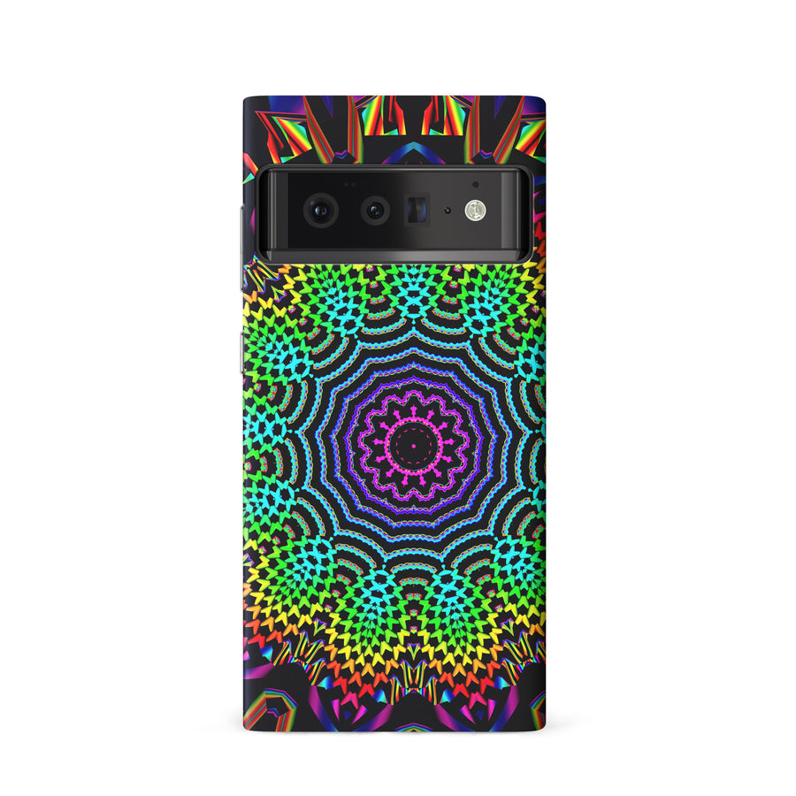 Google Pixel 6 Tricktronix - Fractal Sun Phone Case