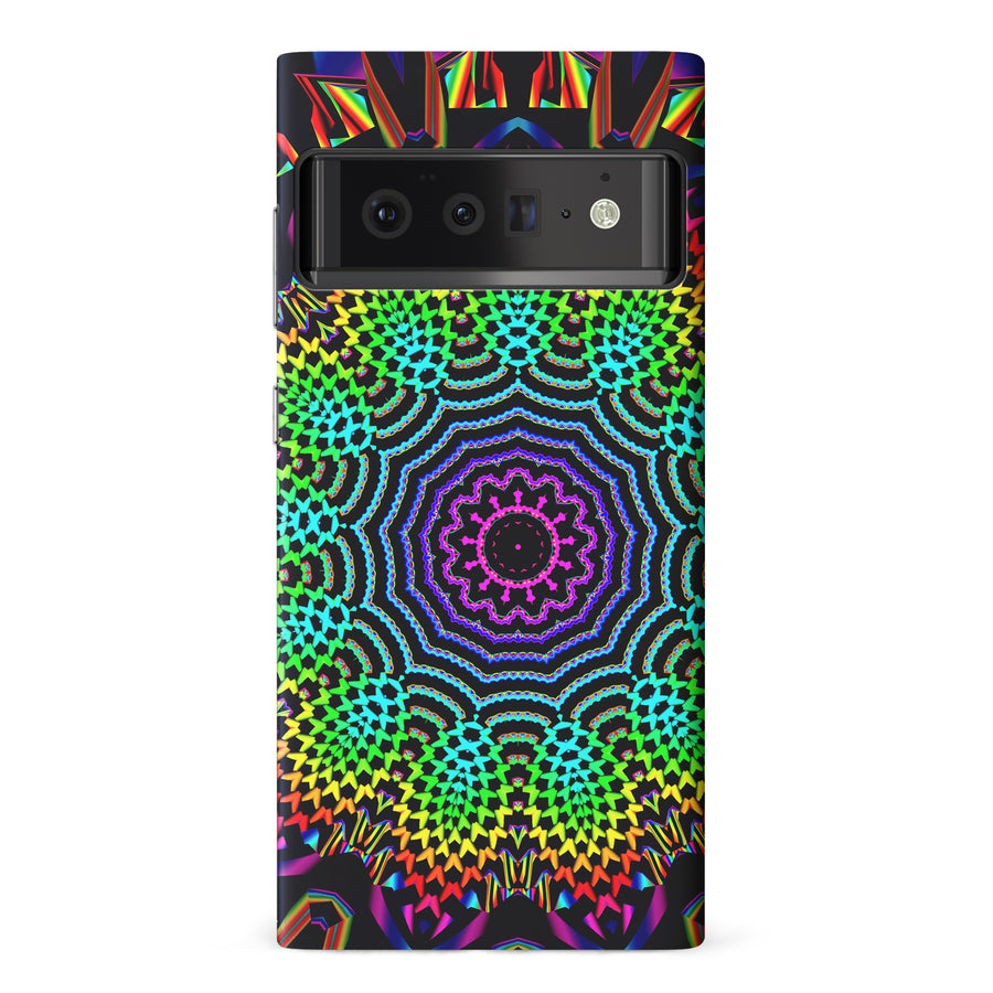 Google Pixel 6 Pro Tricktronix - Fractal Sun Phone Case