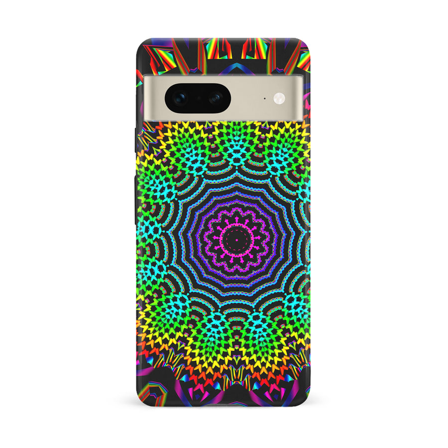 Google Pixel 7 Tricktronix - Fractal Sun Phone Case