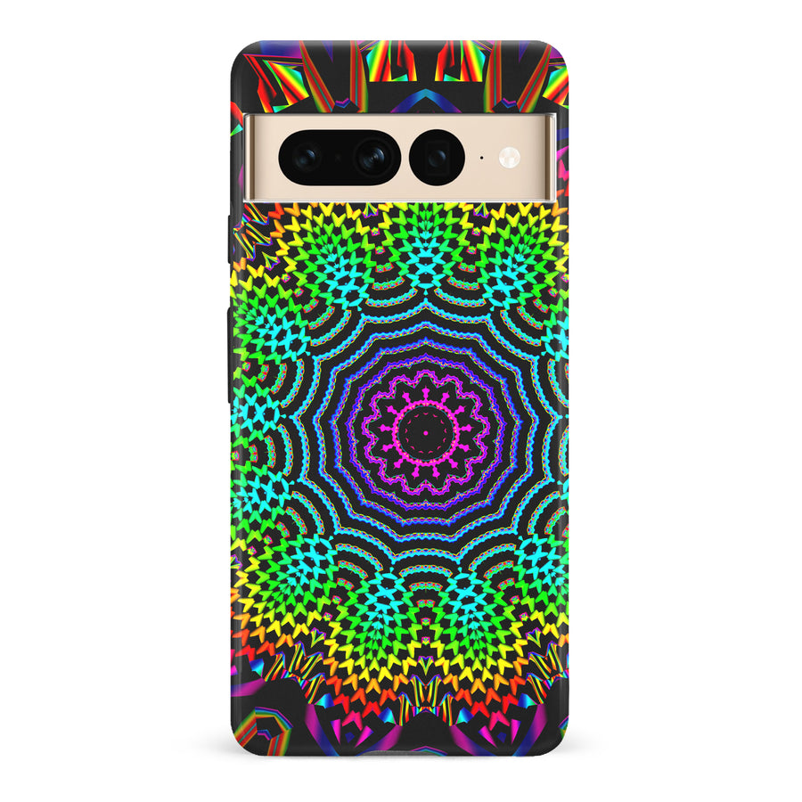 Google Pixel 7 Pro Tricktronix - Fractal Sun Phone Case