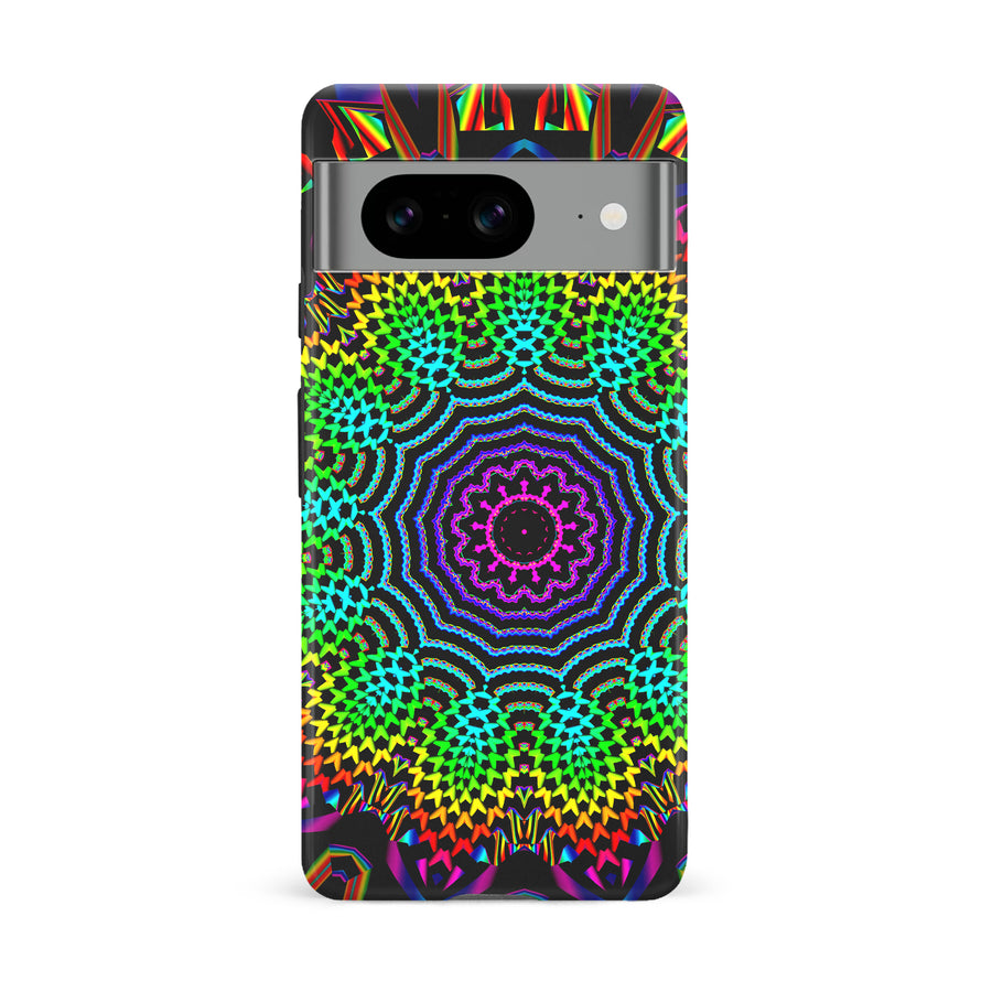 Google Pixel 8 Tricktronix - Fractal Sun Phone Case