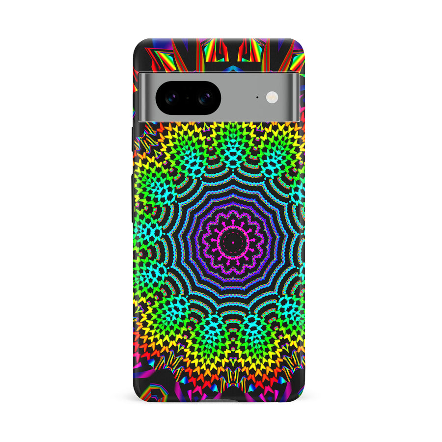 Google Pixel 8A Tricktronix - Fractal Sun Phone Case