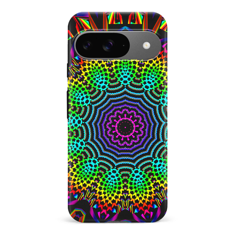 Google Pixel 9 Tricktronix - Fractal Sun Phone Case