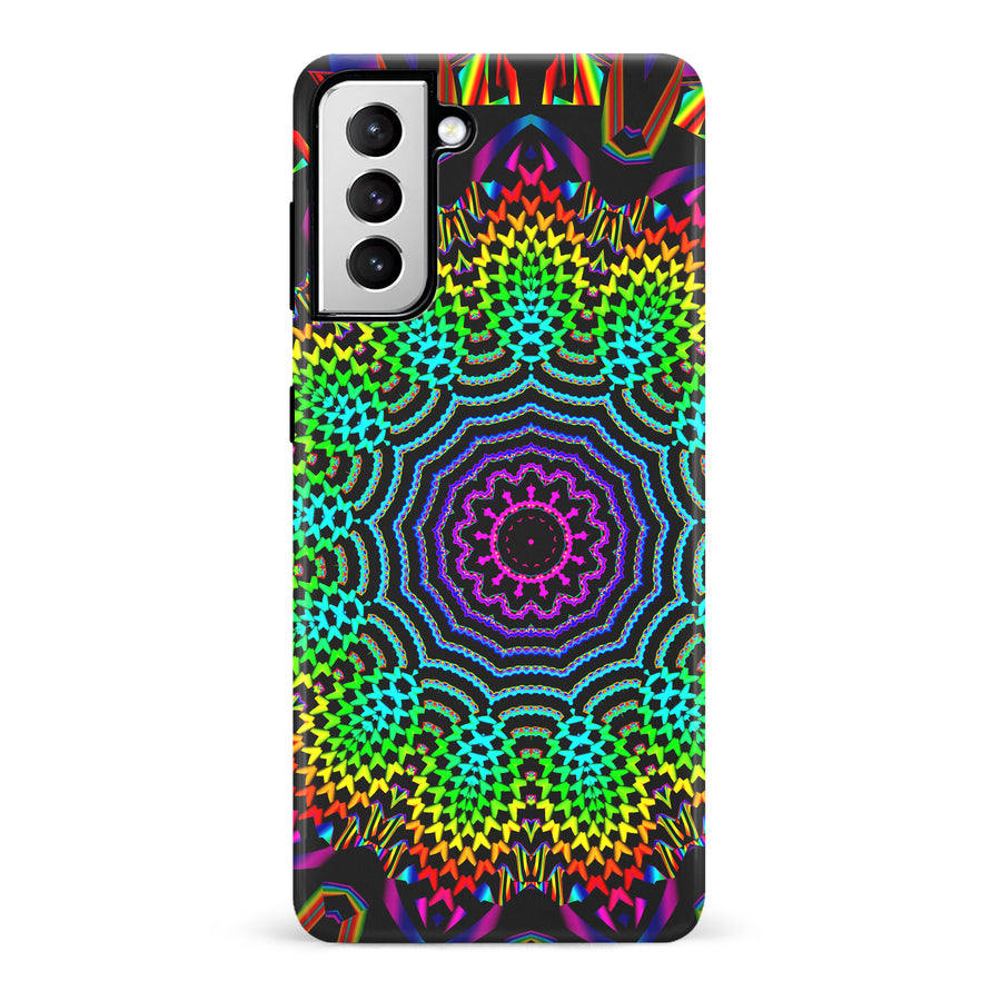 Samsung Galaxy S21 Tricktronix - Fractal Sun Phone Case