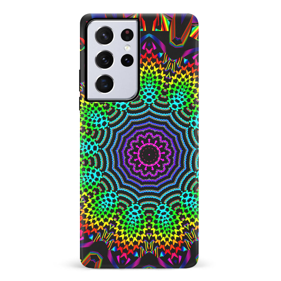 Samsung Galaxy S21 Ultra Tricktronix - Fractal Sun Phone Case