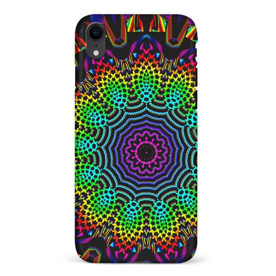 iPhone XR Tricktronix - Fractal Sun Phone Case