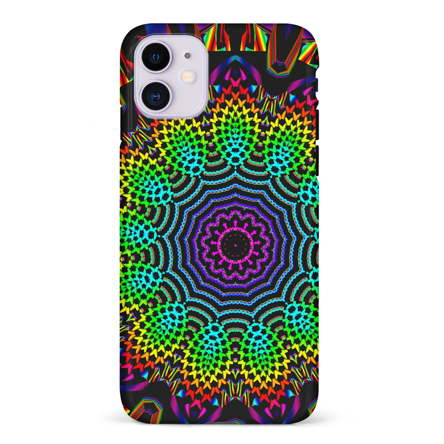 iPhone 11 Tricktronix - Fractal Sun Phone Case