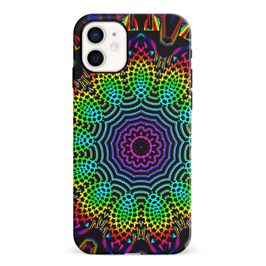 iPhone 12 Mini Tricktronix - Fractal Sun Phone Case