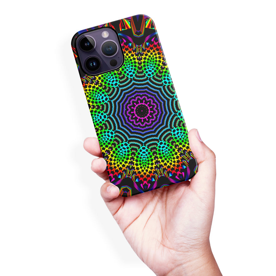 iPhone 14 Pro Max Tricktronix - Fractal Sun Phone Case