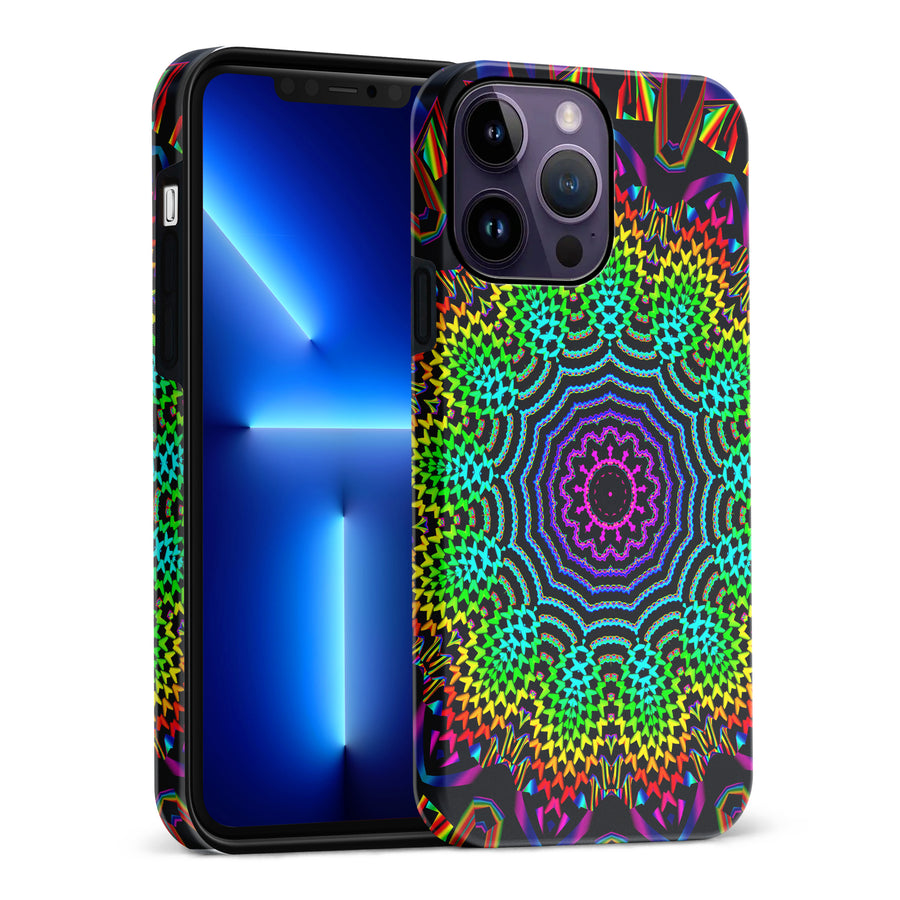 iPhone 14 Pro Max Tricktronix - Fractal Sun Phone Case