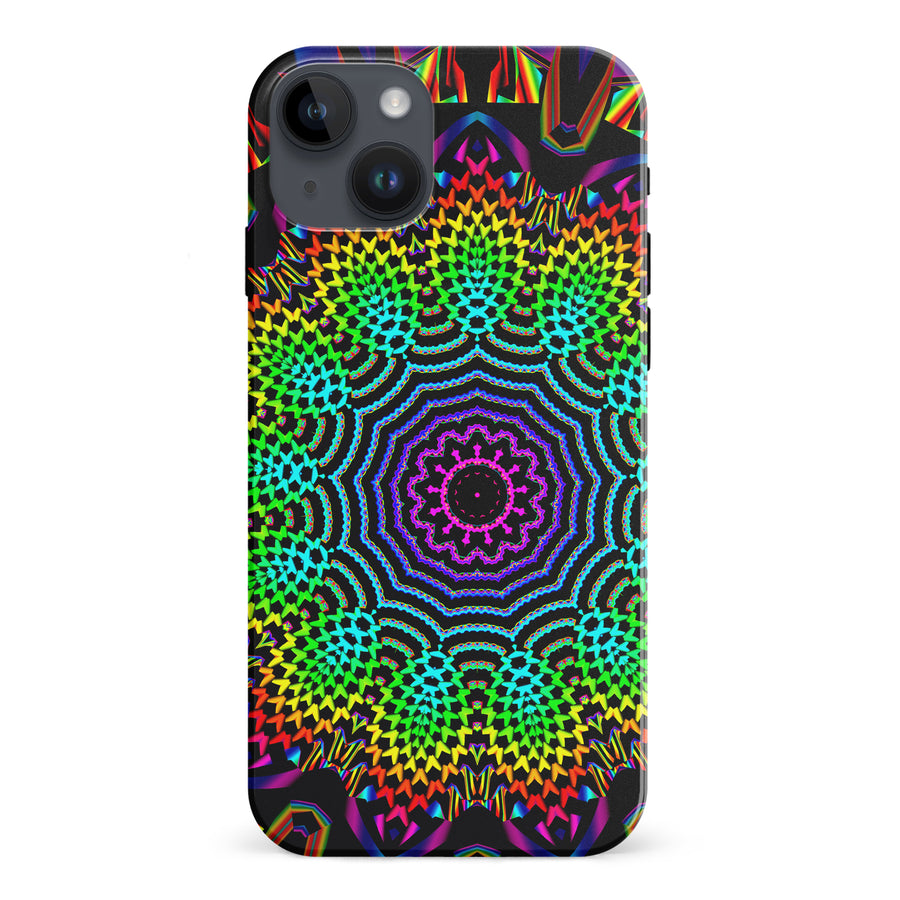 iPhone 15 Plus Tricktronix - Fractal Sun Phone Case