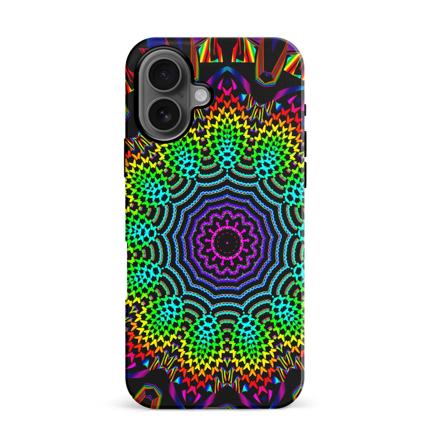 iPhone 16 Tricktronix - Fractal Sun Phone Case