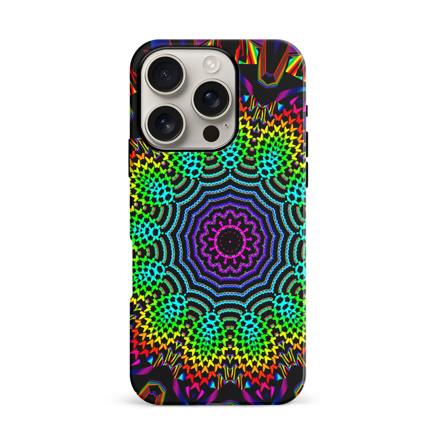 iPhone 16 Pro Tricktronix - Fractal Sun Phone Case