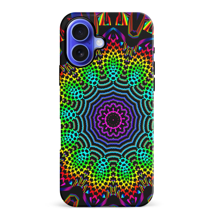 iPhone 16 Plus Tricktronix - Fractal Sun Phone Case