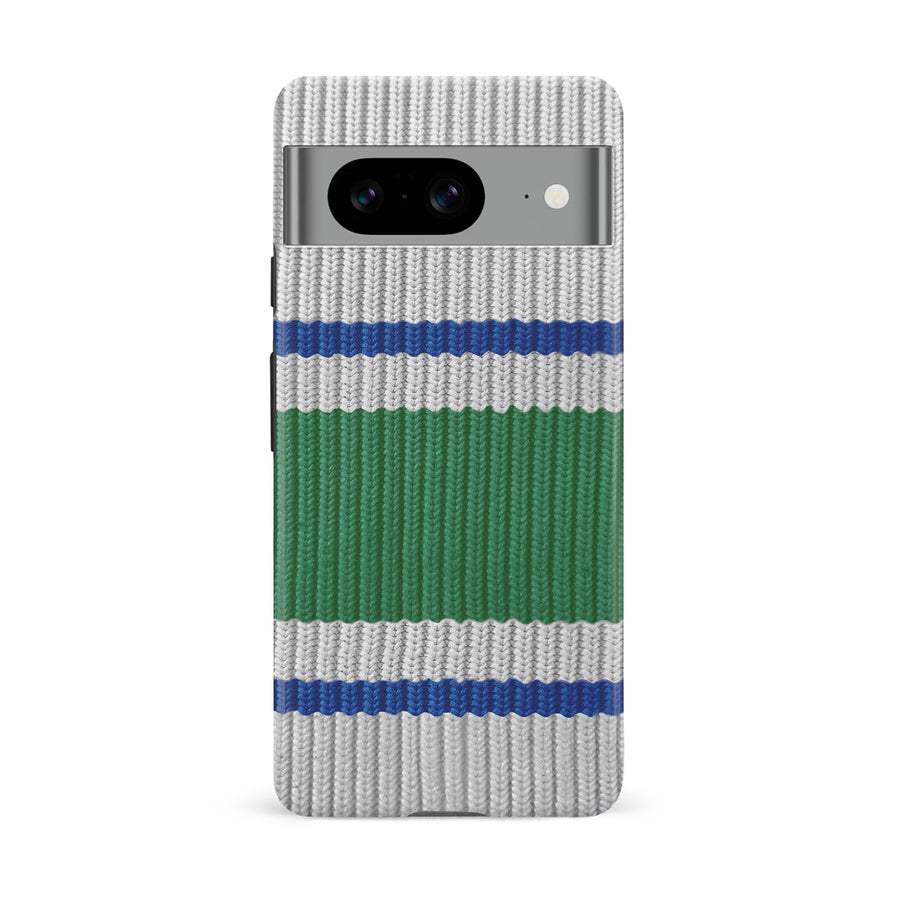 Google Pixel 8 Hockey Sock Phone Case - Vancouver Canucks Away