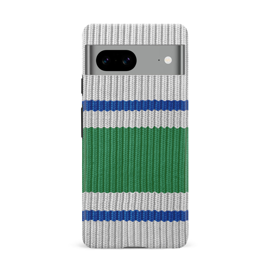 Google Pixel 8A Hockey Sock Phone Case - Vancouver Canucks Away