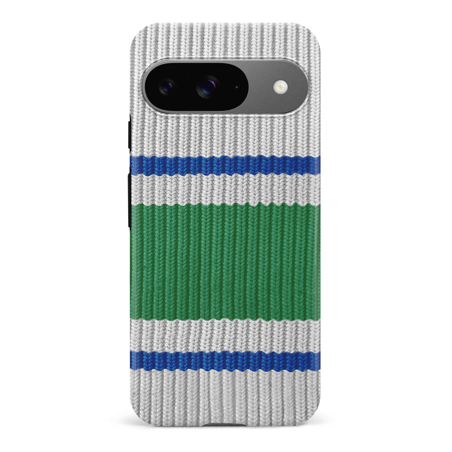 Google Pixel 9 Hockey Sock Phone Case - Vancouver Canucks Away