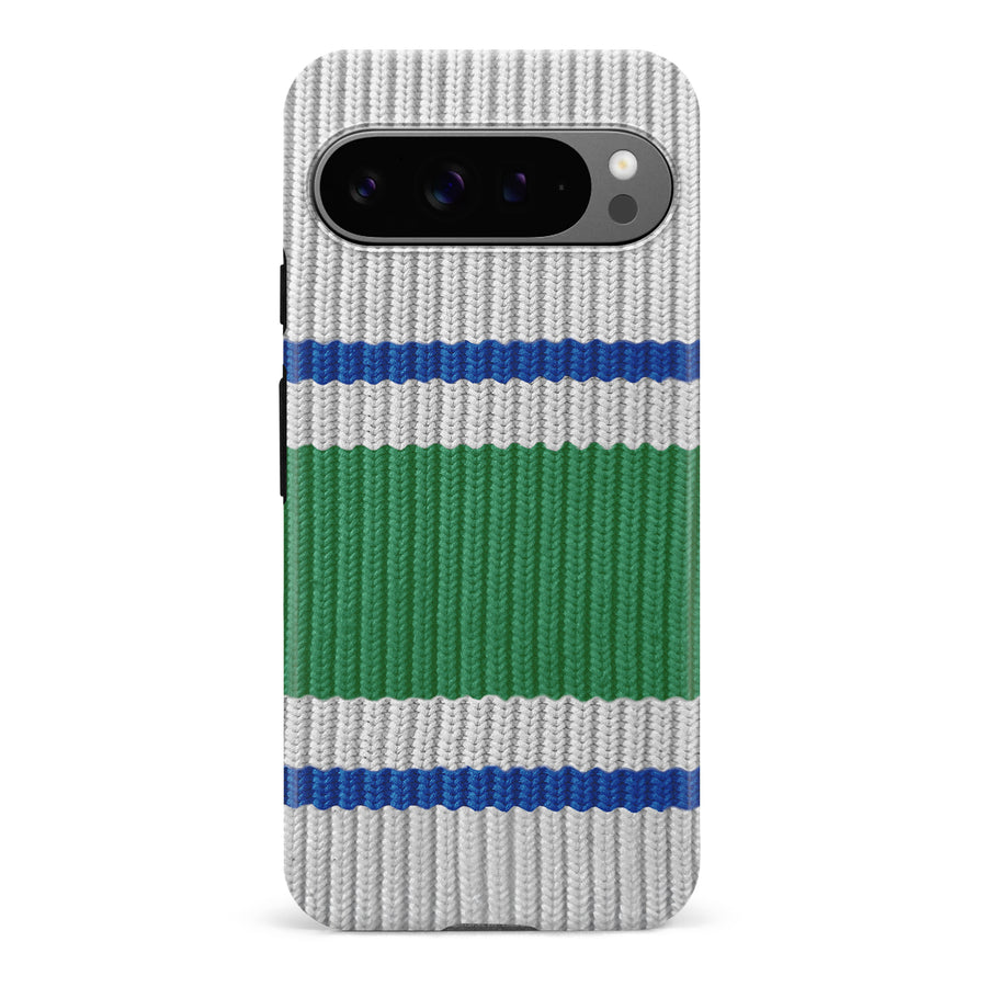 Google Pixel 9 Pro Hockey Sock Phone Case - Vancouver Canucks Away