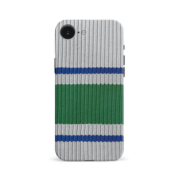 iPhone 16e Hockey Sock Phone Case Vancouver Canucks Away