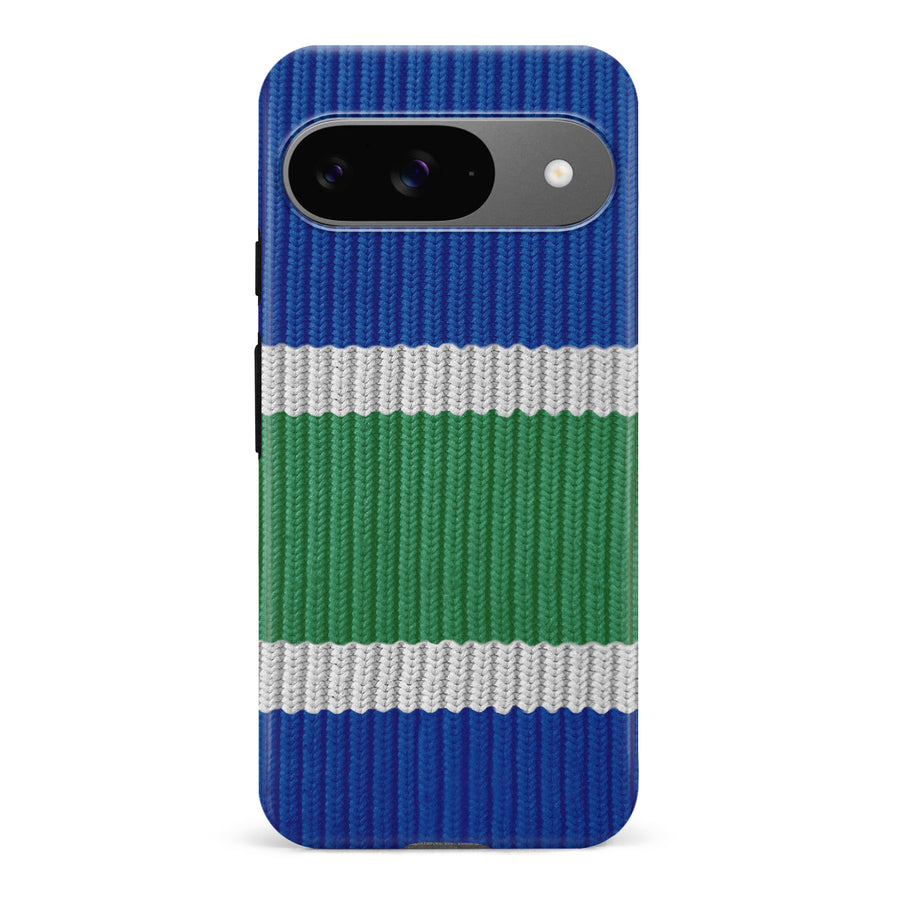 Google Pixel 9 Hockey Sock Phone Case - Vancouver Canucks Home