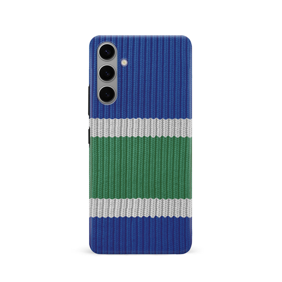 Samsung Galaxy S24 Hockey Sock Phone Case - Vancouver Canucks Home