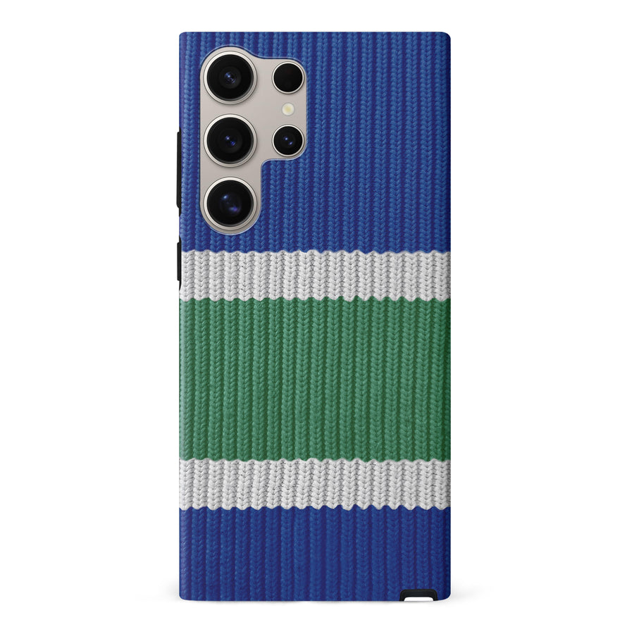 Samsung Galaxy S24 Ultra Hockey Sock Phone Case - Vancouver Canucks Home