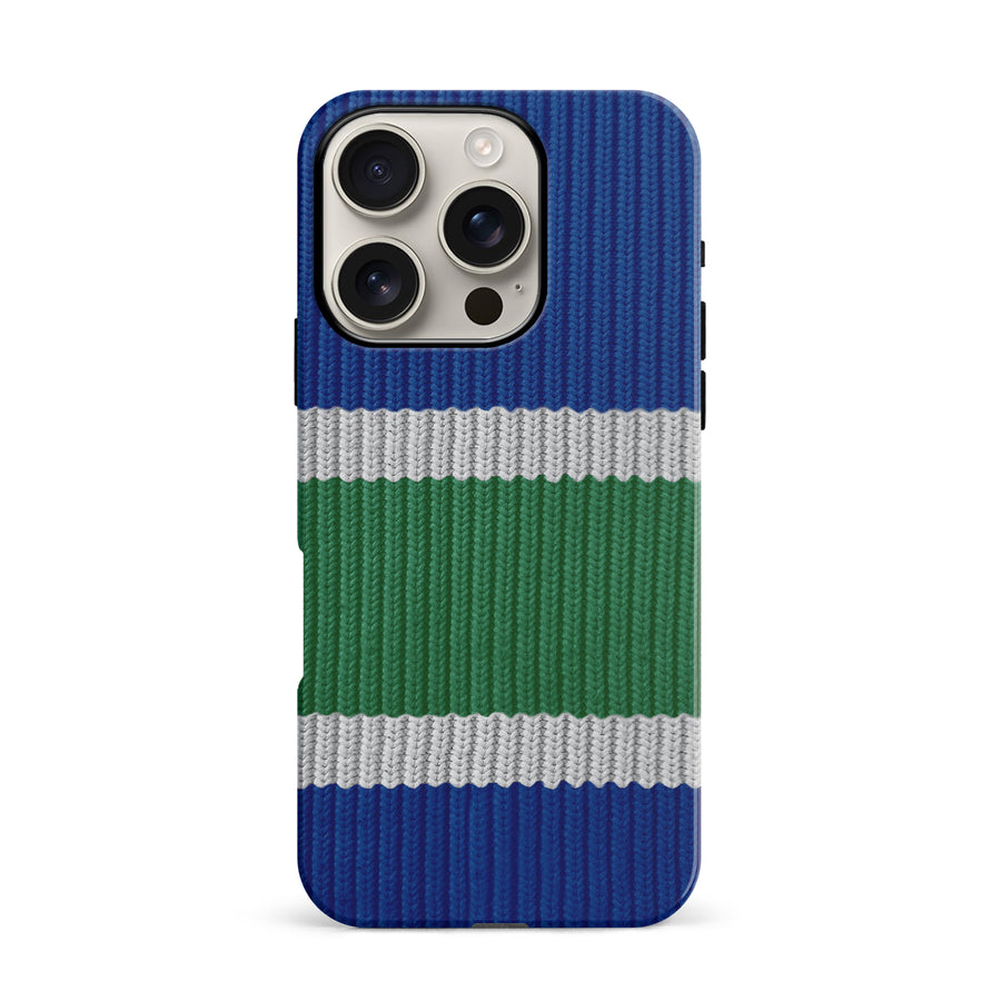 iPhone 16 Pro  Hockey Sock Phone Case - Vancouver Canucks Home