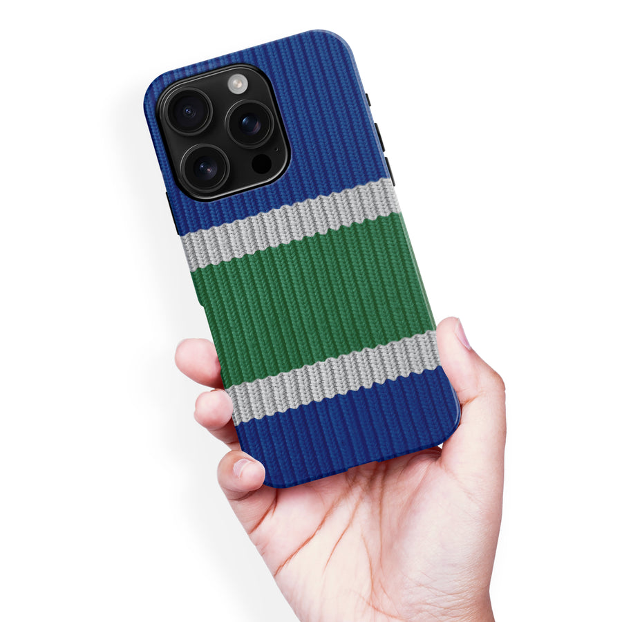 iPhone 16 Pro Max Hockey Sock Phone Case - Vancouver Canucks Home