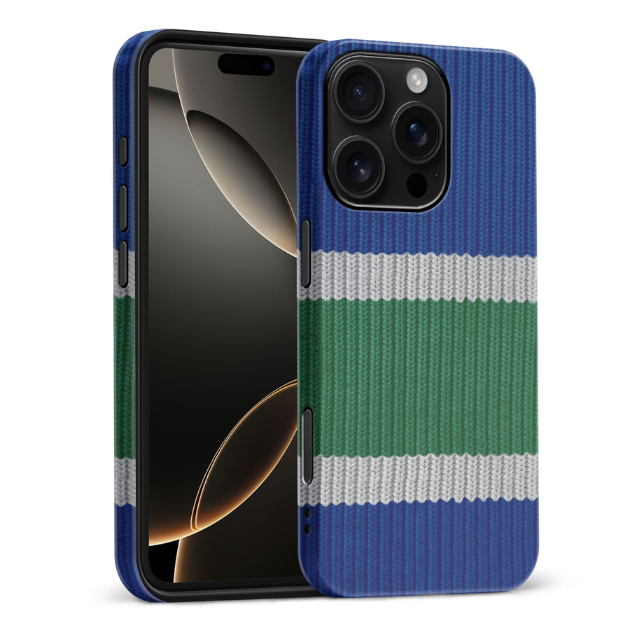 iPhone 16 Pro Max Hockey Sock Phone Case - Vancouver Canucks Home