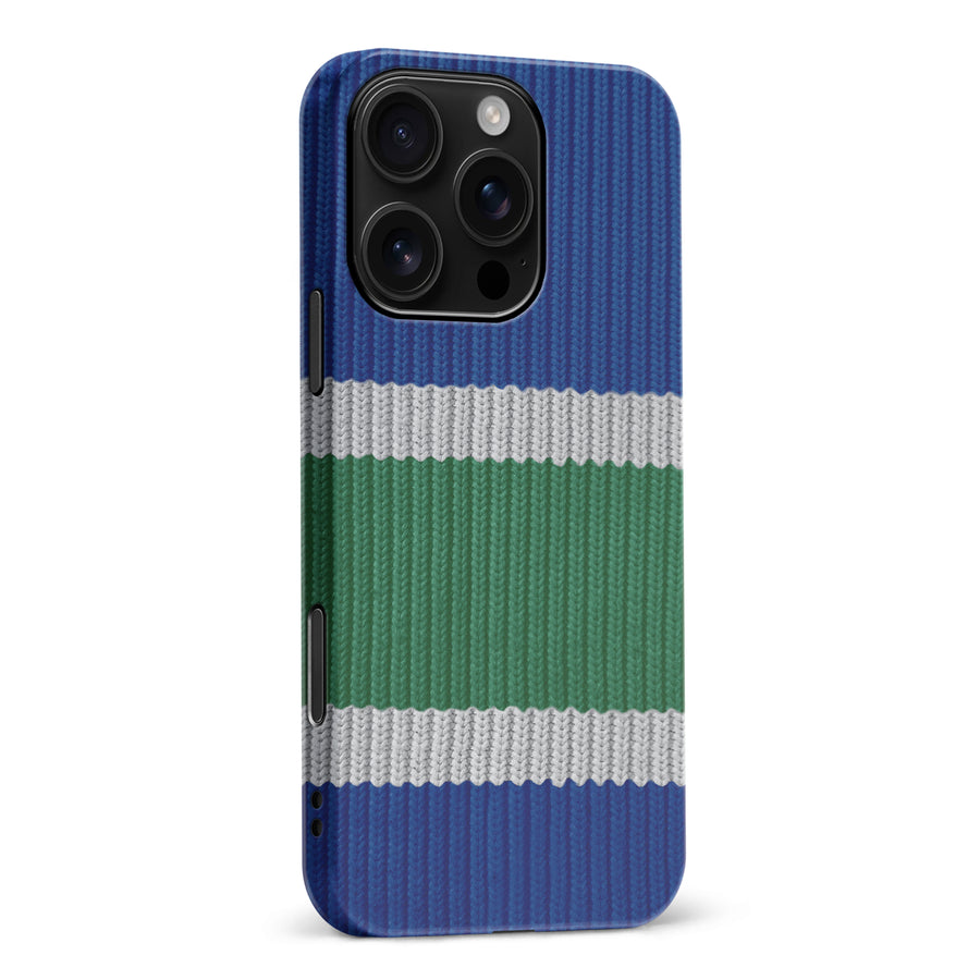 iPhone 16 Pro Max Hockey Sock Phone Case - Vancouver Canucks Home