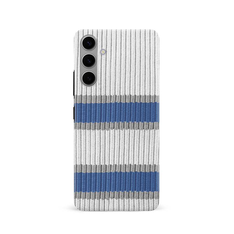 Samsung Galaxy S24 Hockey Sock Phone Case - Winnipeg Jets Away