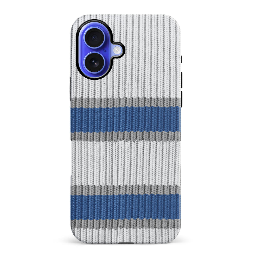 iPhone 16 Plus Hockey Sock Phone Case - Winnipeg Jets Away