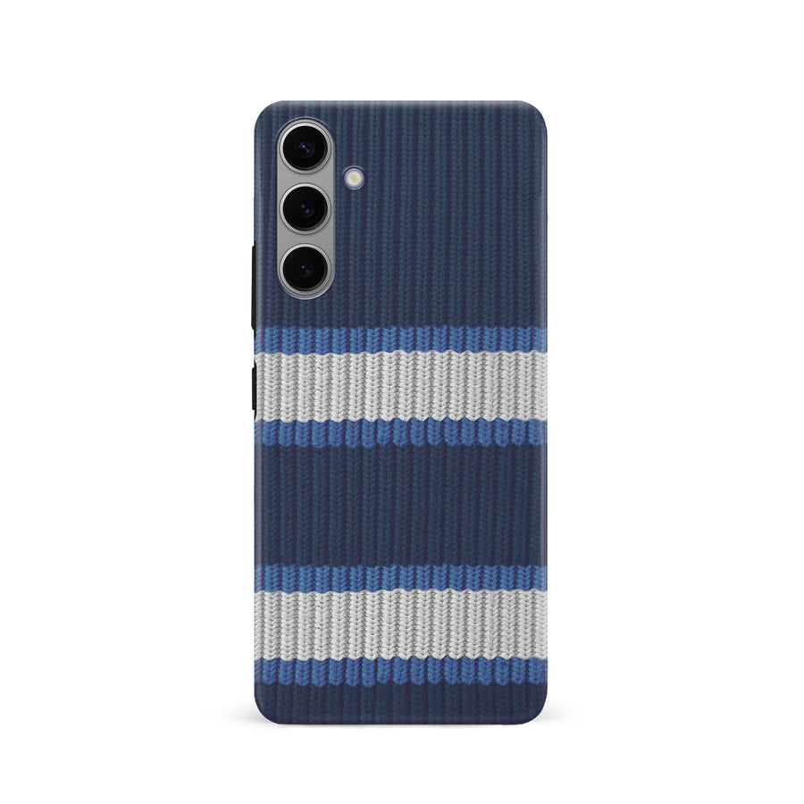 Samsung Galaxy S24 Hockey Sock Phone Case - Winnipeg Jets Home