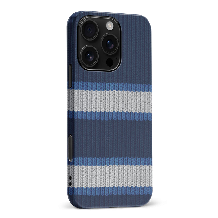 iPhone 16 Pro Max Hockey Sock Phone Case - Winnipeg Jets Home