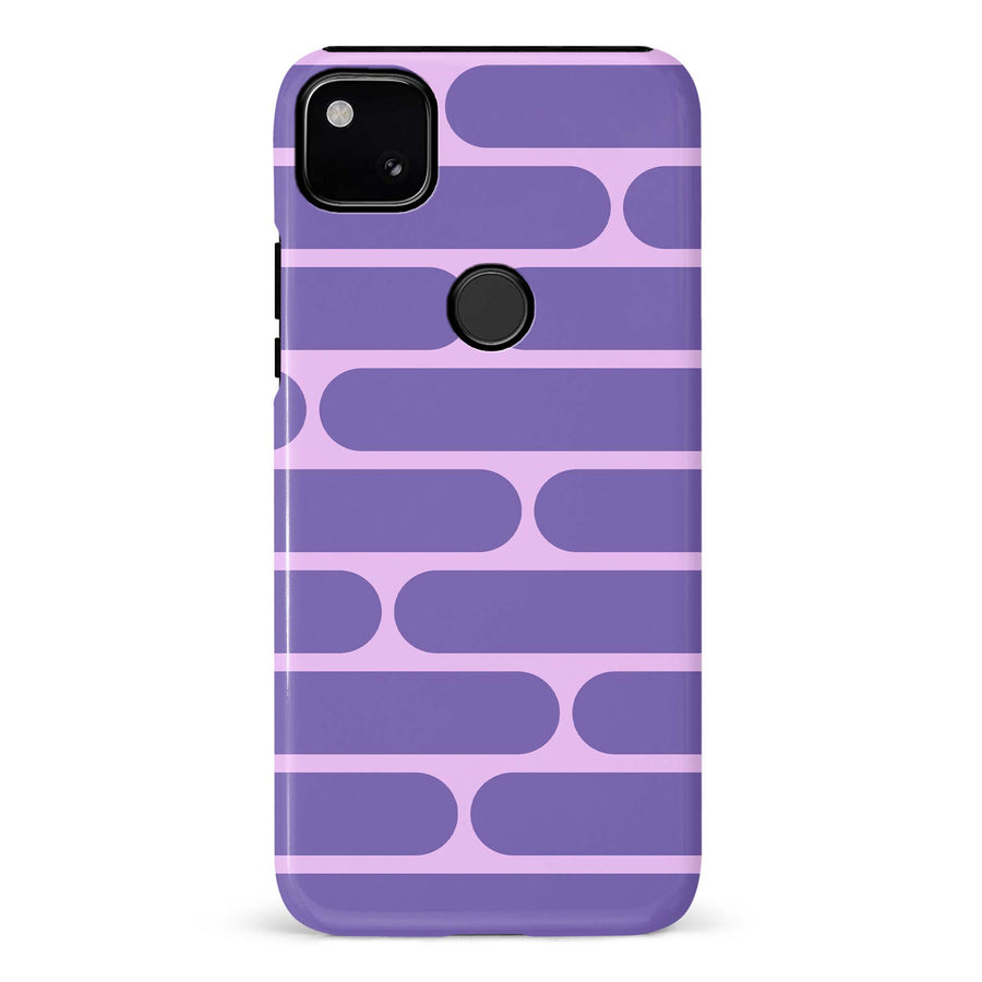 Google Pixel 4A Capsules Phone Case in Purple